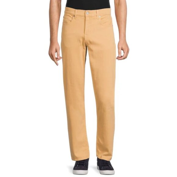New 7 For All Mankind Men's Slimmy Slim Straight Leg Jeans in Clay size 29 - Picture 1 of 15